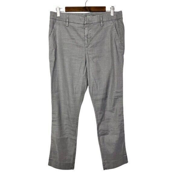 Level 99 Gray Linen Straight Leg Flat Front Chino Pants 30 - Picture 1 of 3